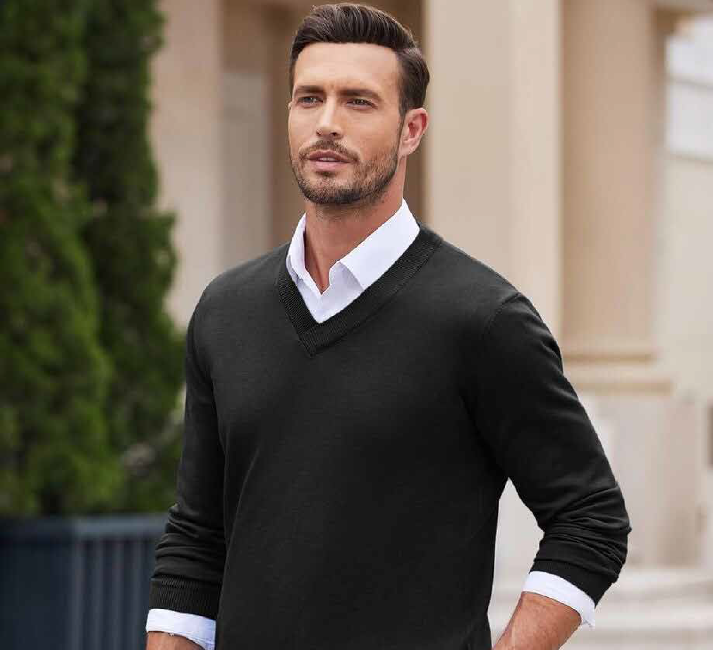 Man wearing sweater